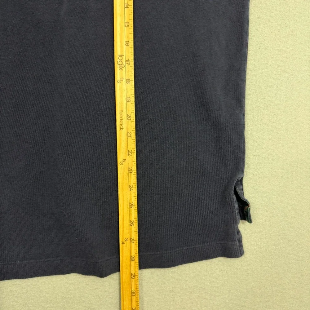 Vintage Polo Ralph Lauren Polo Men's XL Blue Equestrian Crest Long Sleeve Pique